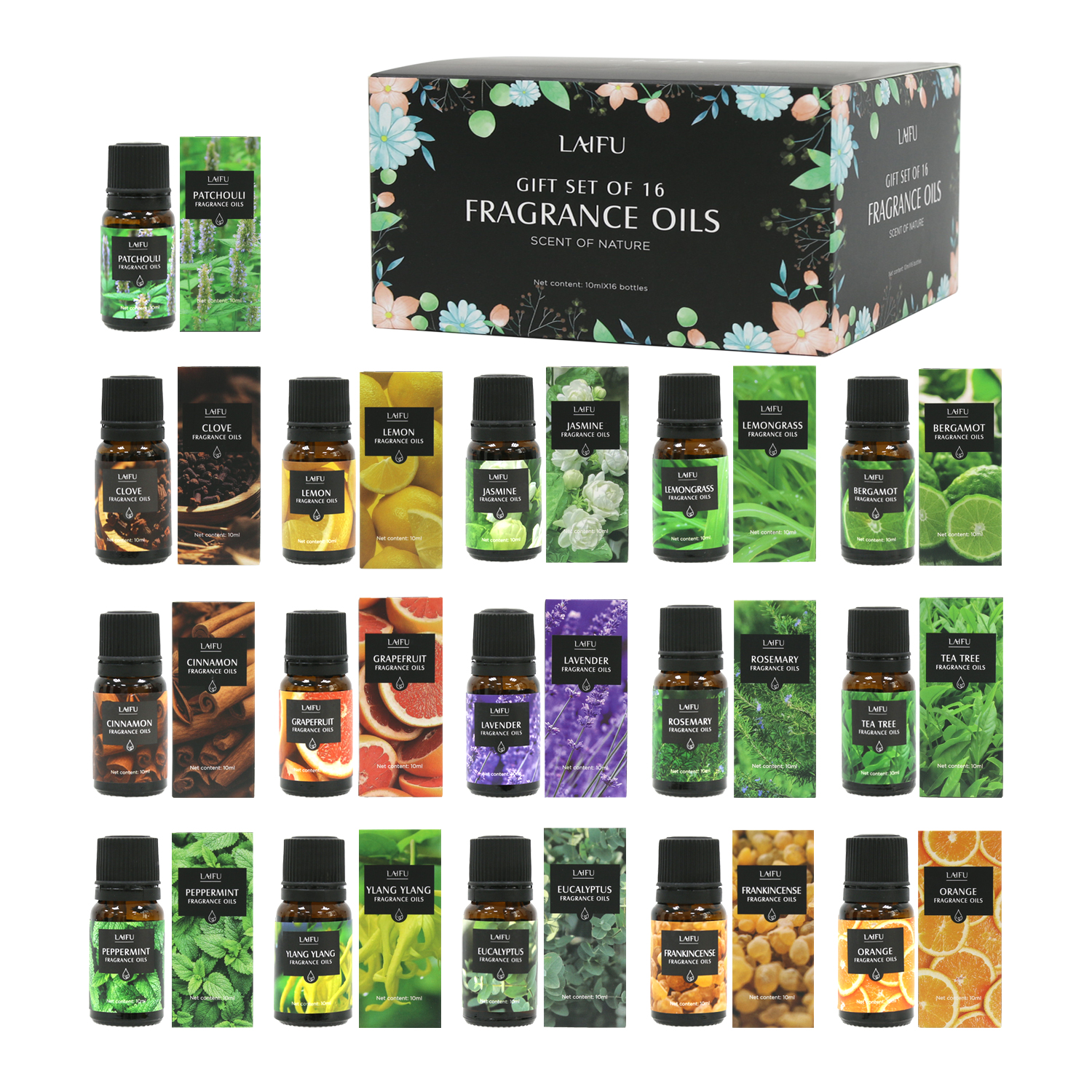 Candle Making Kit - 16x10ml Essential Oils Set for Diffuser