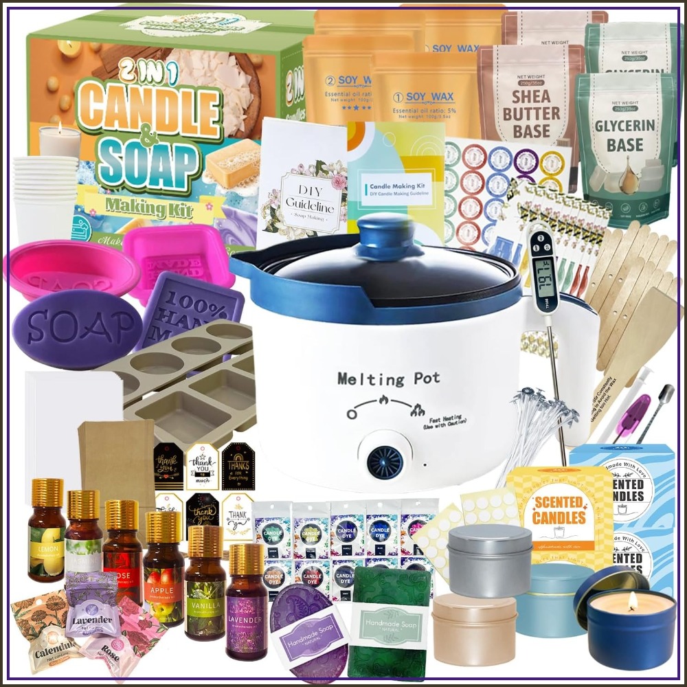 Candle Making Kit - 2-in-1 Candle & Soap Making Kit