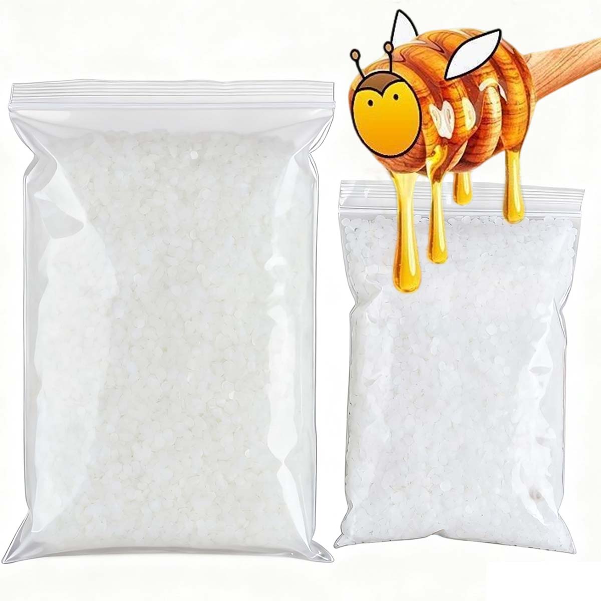 Candle Making Raw Material - 200g-1000g White Beeswax Pure Natural Granular