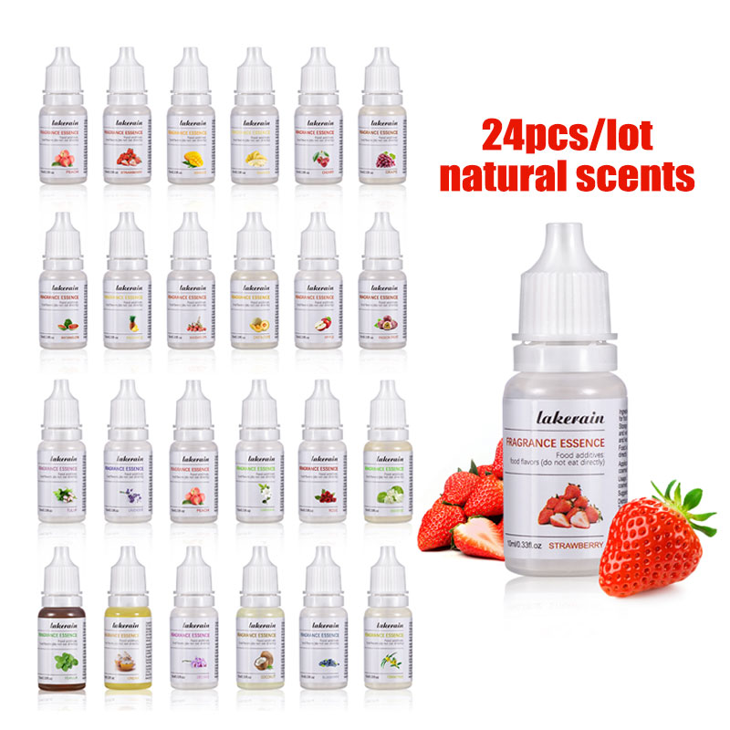 Fragrance Oil Candle Grade - 24Pcs Scents Natural Flavoring Oil Long