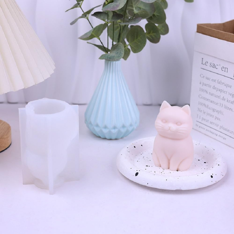 3D Fat Cat  Animal Silicone Ca - Candle Making Fat reseña y precio