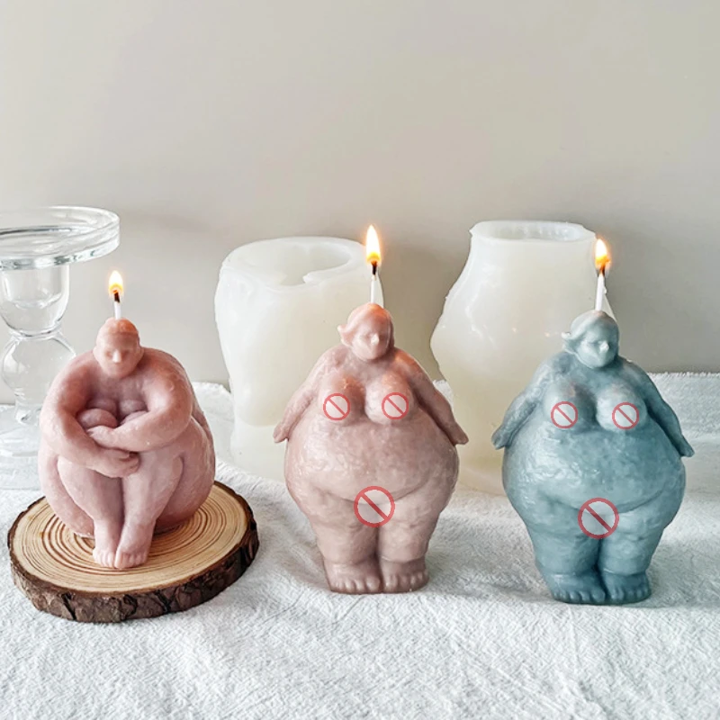 Abstract Human Body Candle Sil - Candle Making Fat reseña y precio