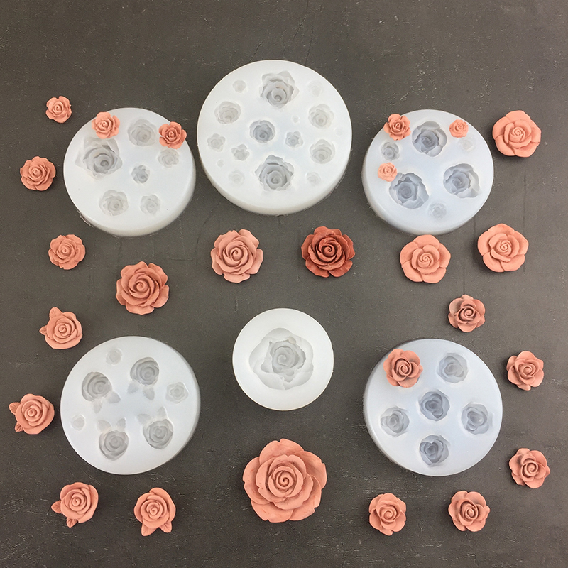 3D Rose Flower Shape Leaf Sili - Candle Making Accessories reseña y precio