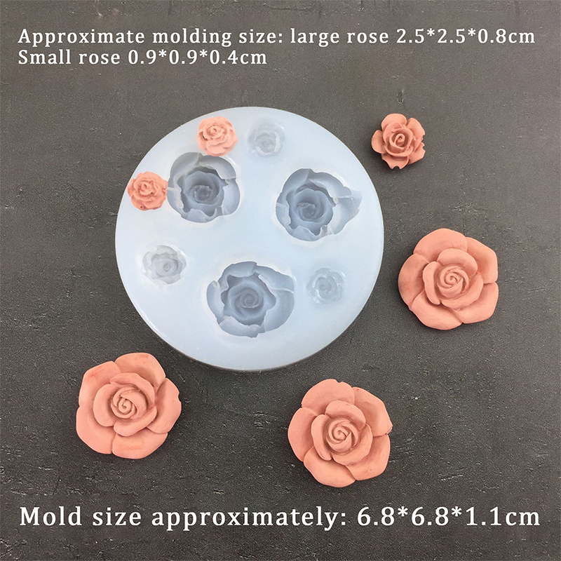 3D Rose Flower Shape Leaf Sili - Candle Making Accessories reseña y precio