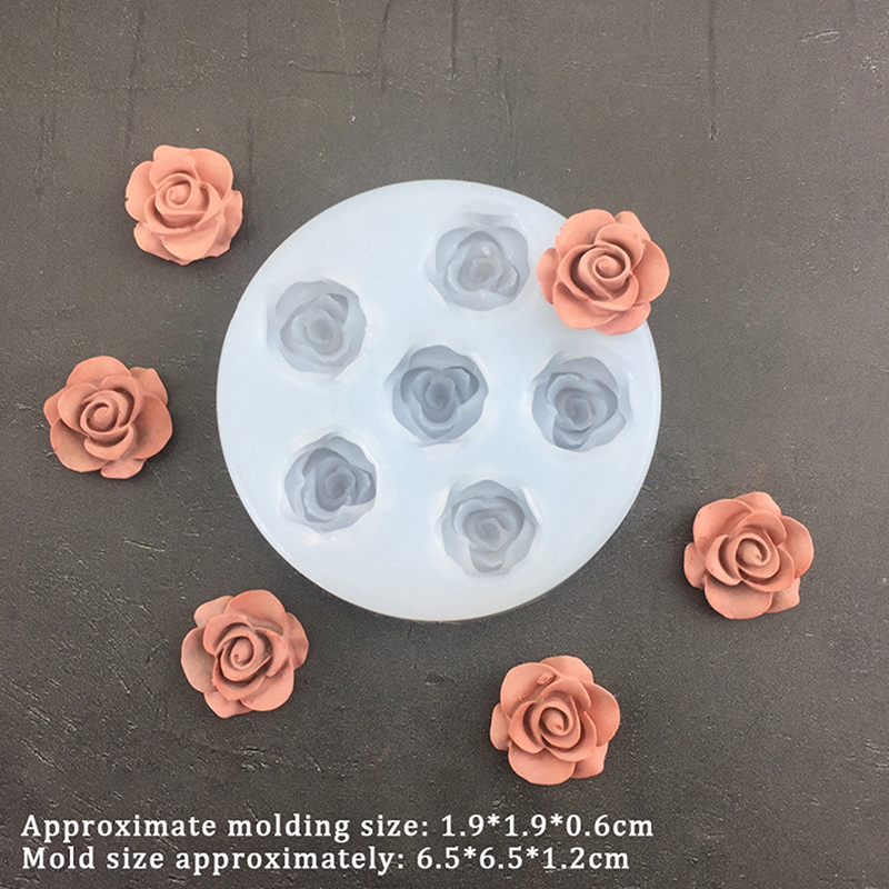 3D Rose Flower Shape Leaf Sili - Candle Making Accessories reseña y precio