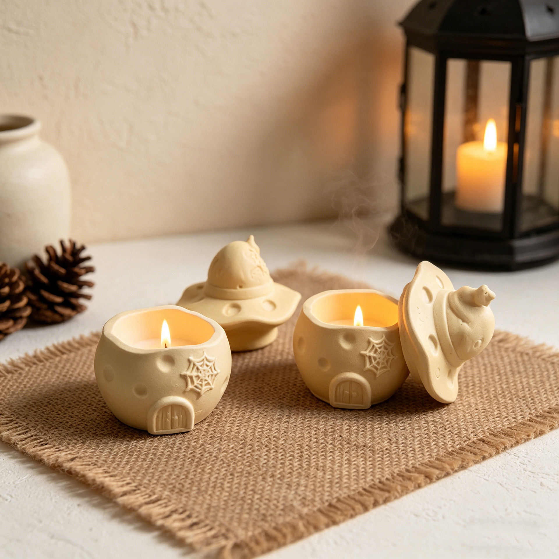 Halloween Wizard Pumpkin House - Candle Making Vessels reseña y precio