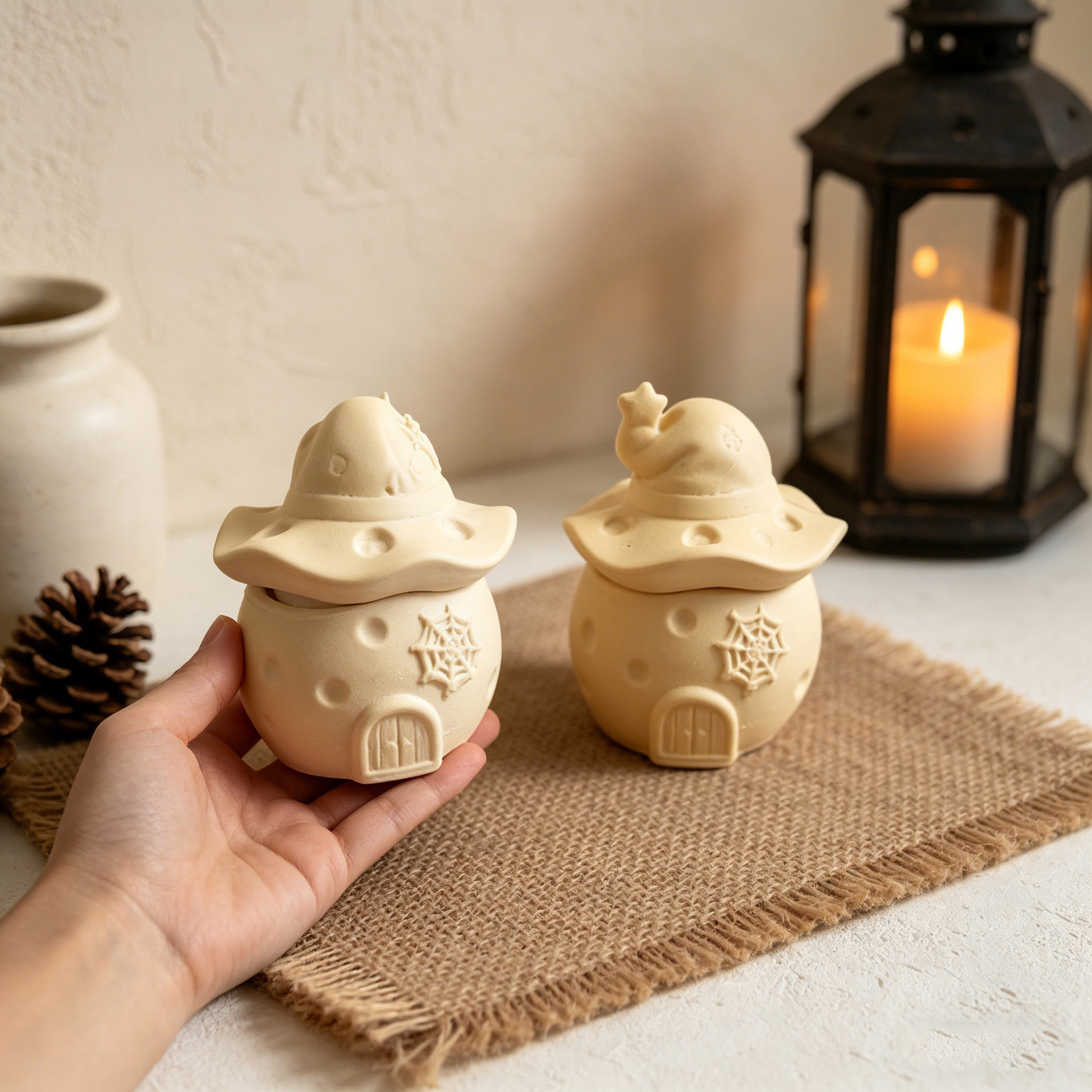 Halloween Wizard Pumpkin House - Candle Making Vessels reseña y precio