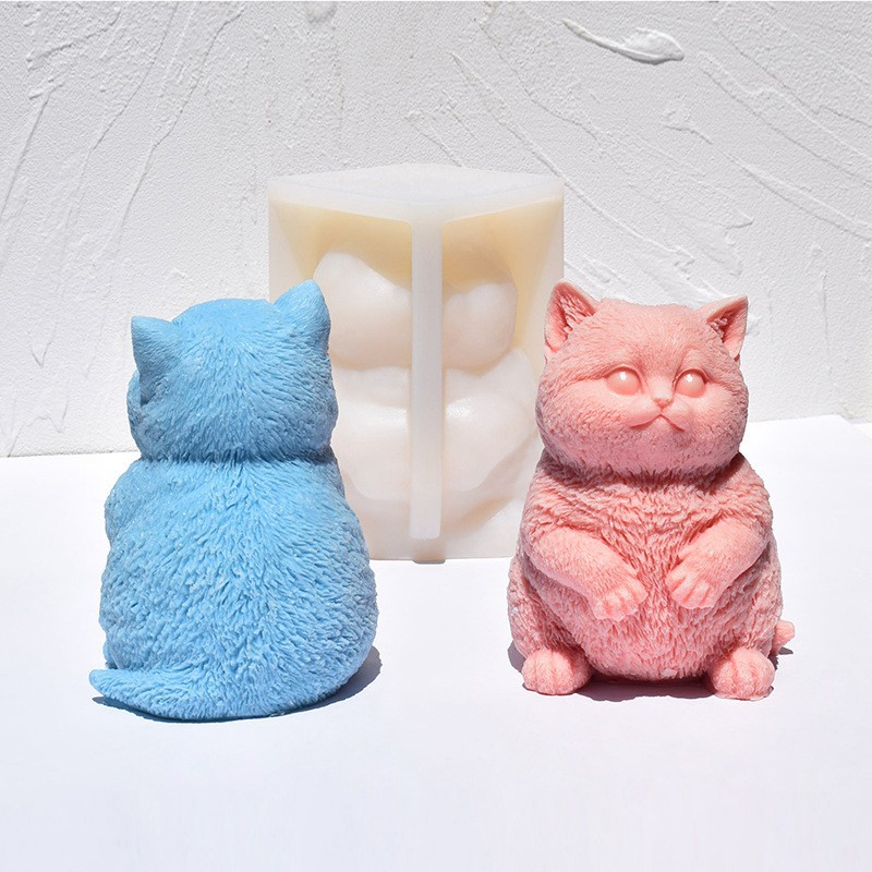 3D Fat Cat Silicone Candle Mol - Candle Making Fat reseña y precio
