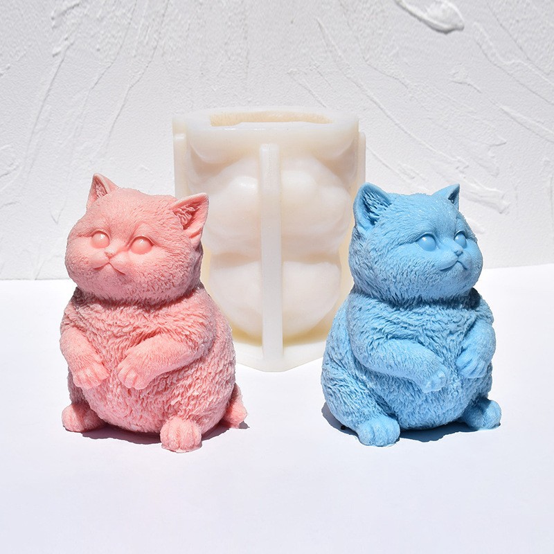 3D Fat Cat Silicone Candle Mol - Candle Making Fat reseña y precio