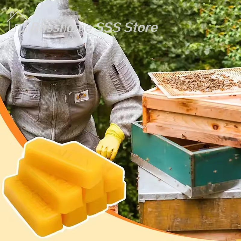 【S】4/8Pcs Pure Beeswax Blocks, - Candle Making Raw Material reseña y precio