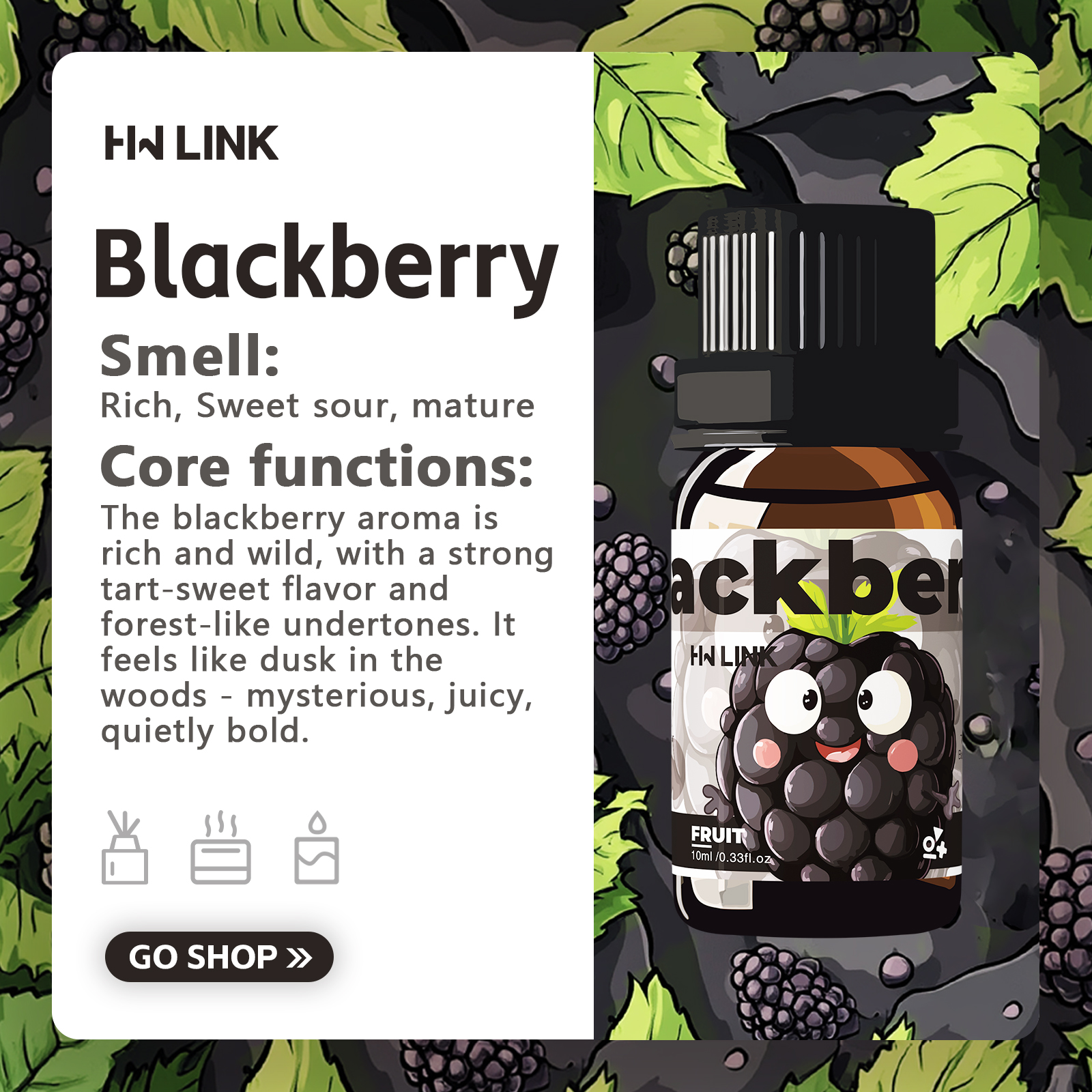 Blackberry Essential Oil Black - Candle Making Raw Material reseña y precio
