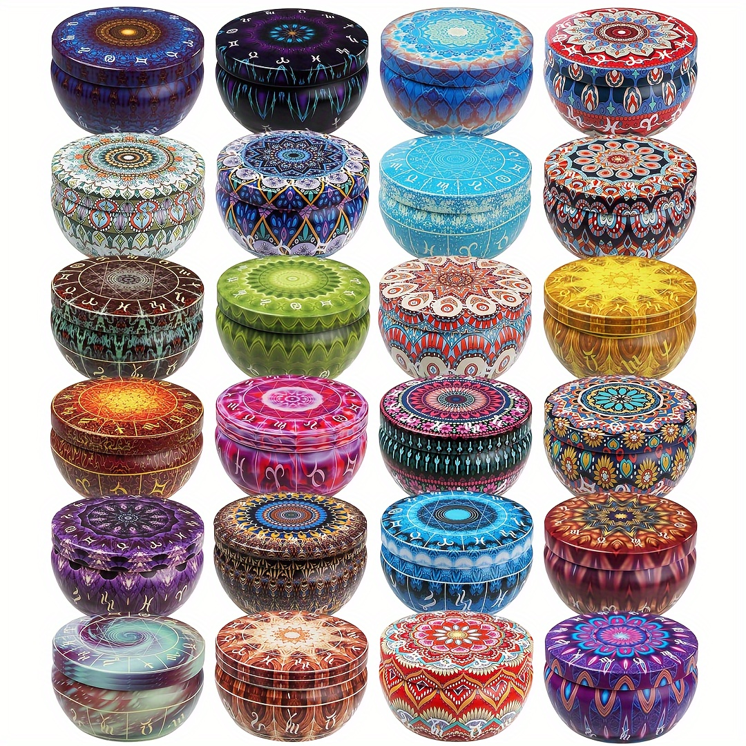12pcs Premium Floral Printed C - Candle Making Vessels reseña y precio