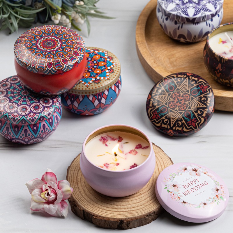 12pcs Premium Floral Printed C - Candle Making Vessels reseña y precio