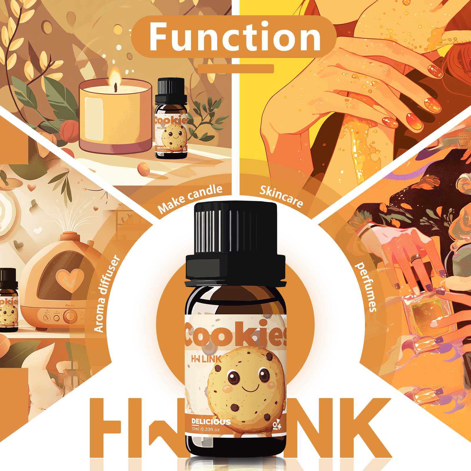 10ml Cookies Essential Oils Pe - Candle Making Raw Material reseña y precio