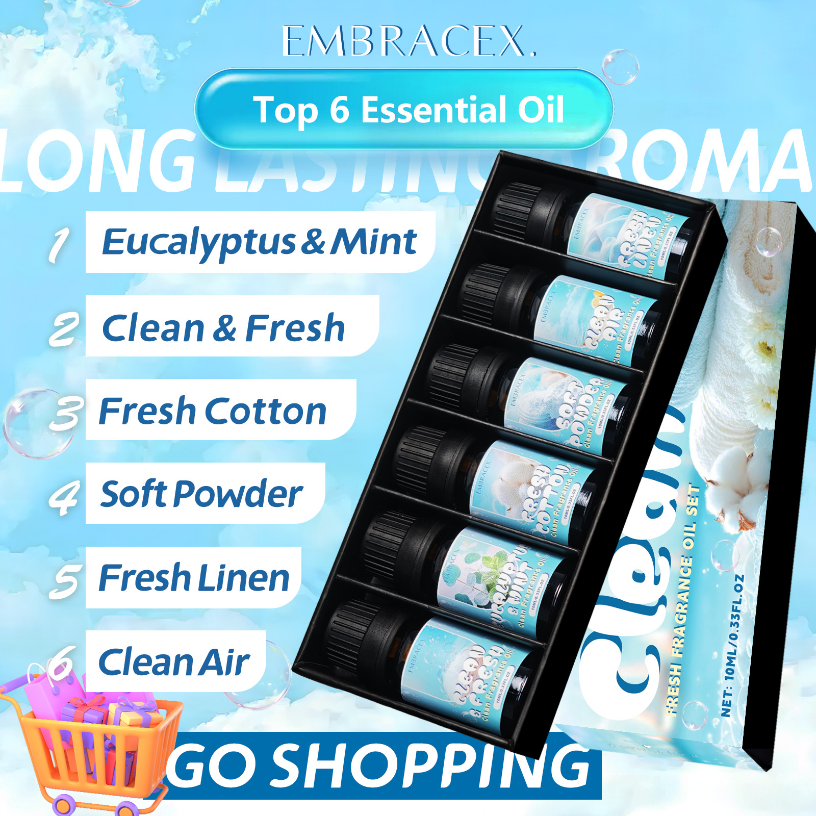 10ml Clean Air Essential Oil L - Candle Making Raw Material reseña y precio