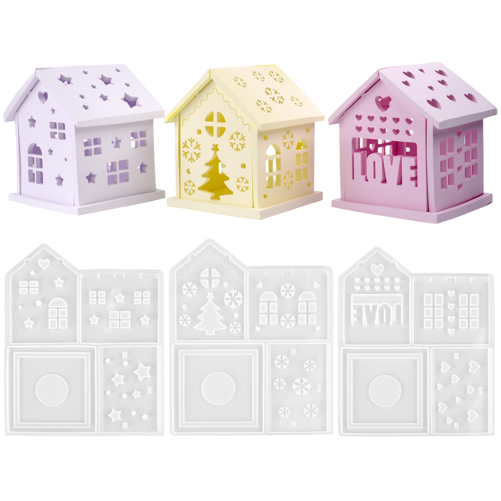 3D House Silicone Mold DIY Chr - Candle Making Ideas reseña y precio