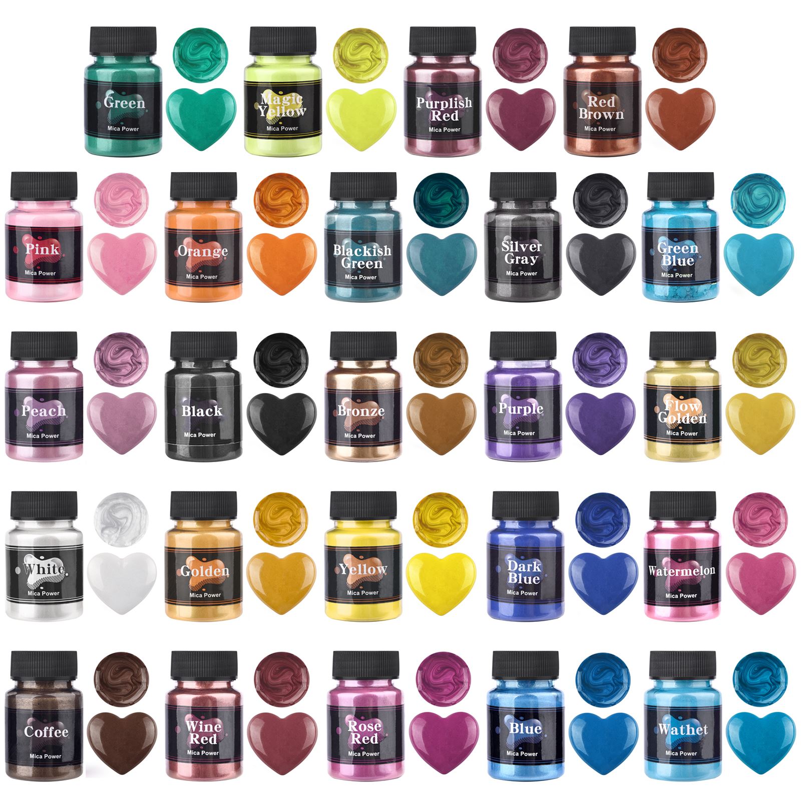 50ml 24 Colors Resin Pearl Pow - Candle Making Accessories reseña y precio