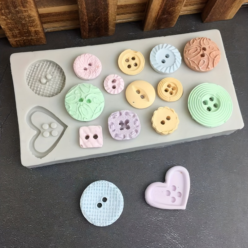 Buttons Shape Silicone Mold Si - Candle Making Ideas reseña y precio