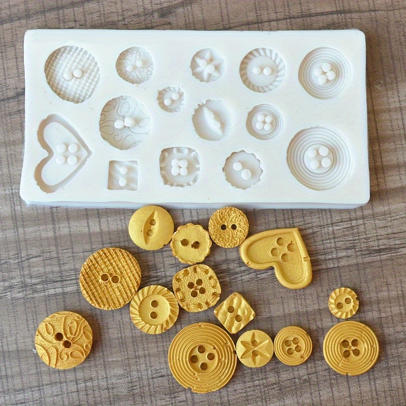 Buttons Shape Silicone Mold Si - Candle Making Ideas reseña y precio