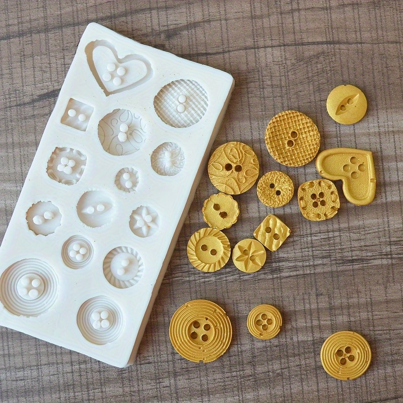 Buttons Shape Silicone Mold Si - Candle Making Ideas reseña y precio