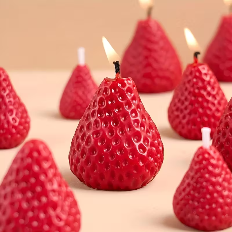 Strawberry Silicone Candle Mol - Candle Making Ideas reseña y precio