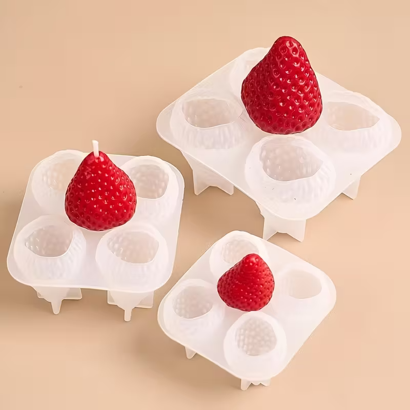 Strawberry Silicone Candle Mol - Candle Making Ideas reseña y precio