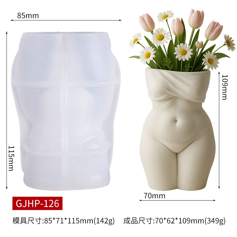 3D Chubby Female Torso Vase Si - Candle Making Fat reseña y precio