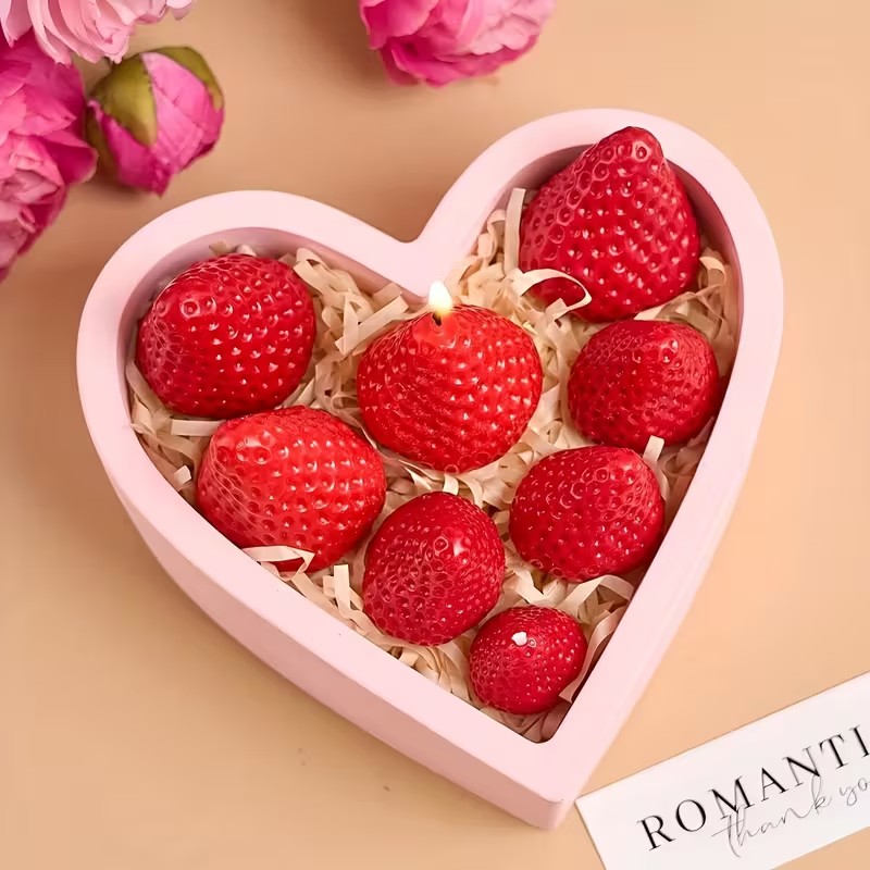 Strawberry Silicone Candle Mol - Candle Making Ideas reseña y precio
