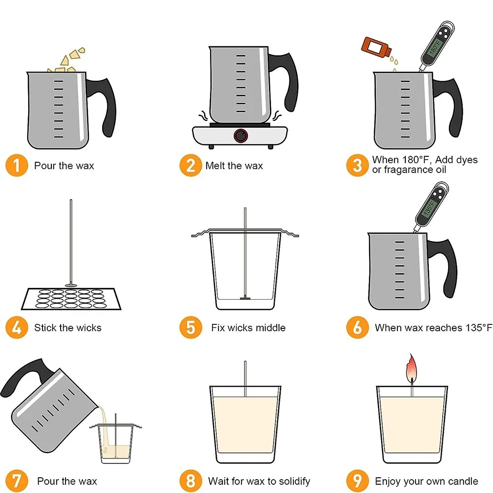 Glintmos DIY Candle Making Kit - Candle Making Ideas reseña y precio