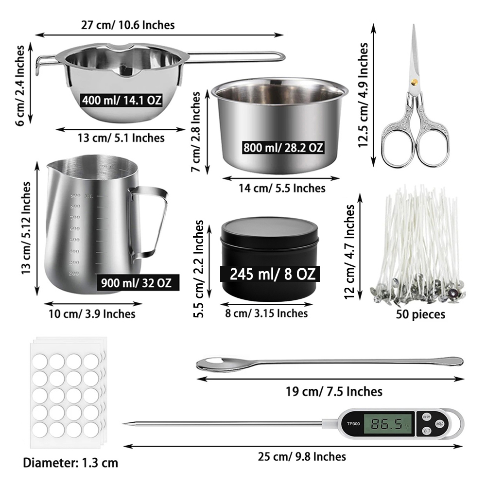 Glintmos DIY Candle Making Kit - Candle Making Ideas reseña y precio