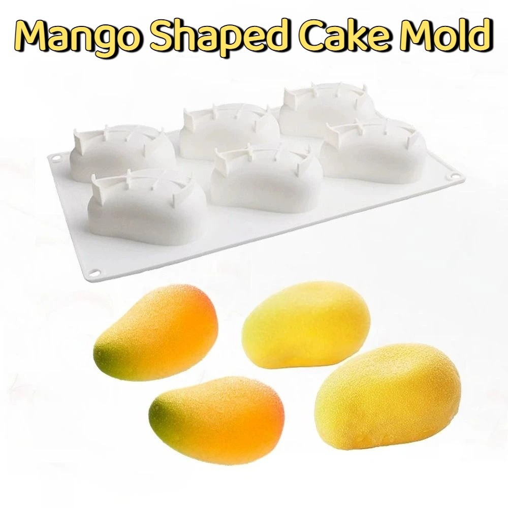6 Cavity Mango Shaped Cake Mol - Candle Making Ideas reseña y precio