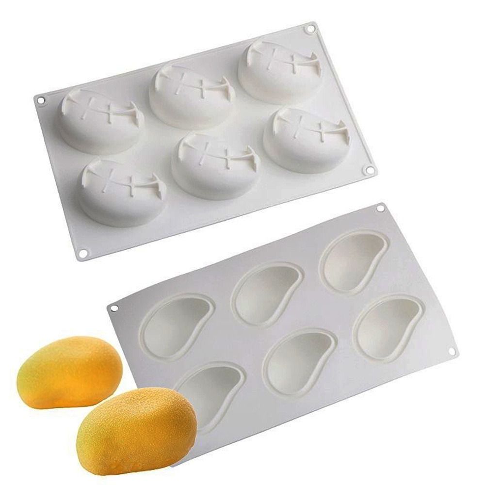 6 Cavity Mango Shaped Cake Mol - Candle Making Ideas reseña y precio