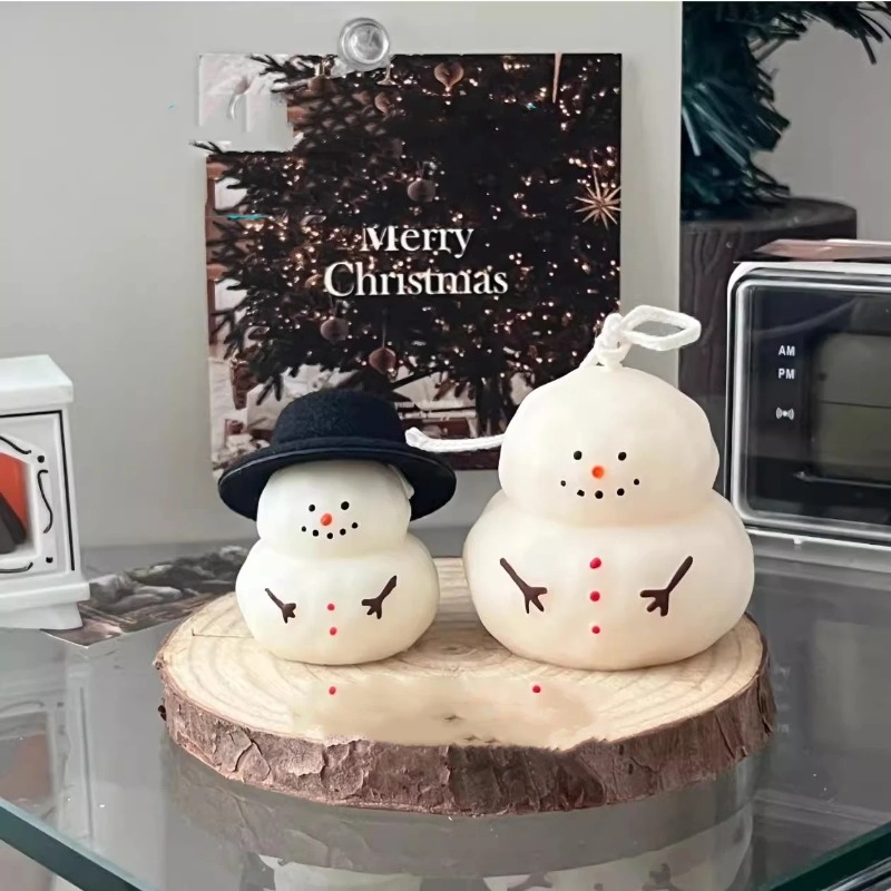 Fat snow man silicone mold DIY - Candle Making Fat reseña y precio