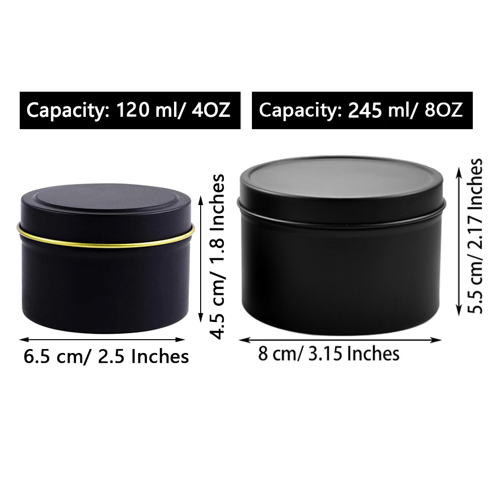 4oz/ 8oz Candle tins with lids - Candle Making Vessels reseña y precio