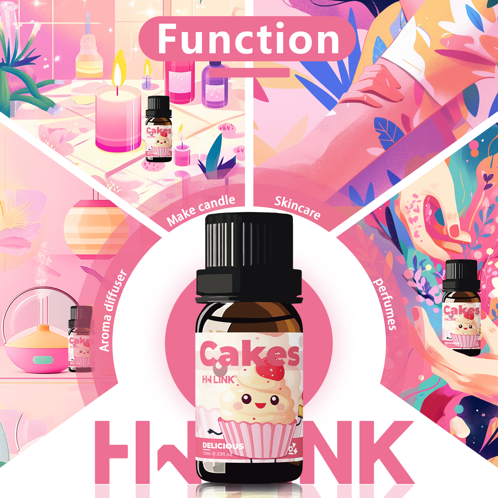 10ml Cakes Essential Oils Perf - Candle Making Raw Material reseña y precio
