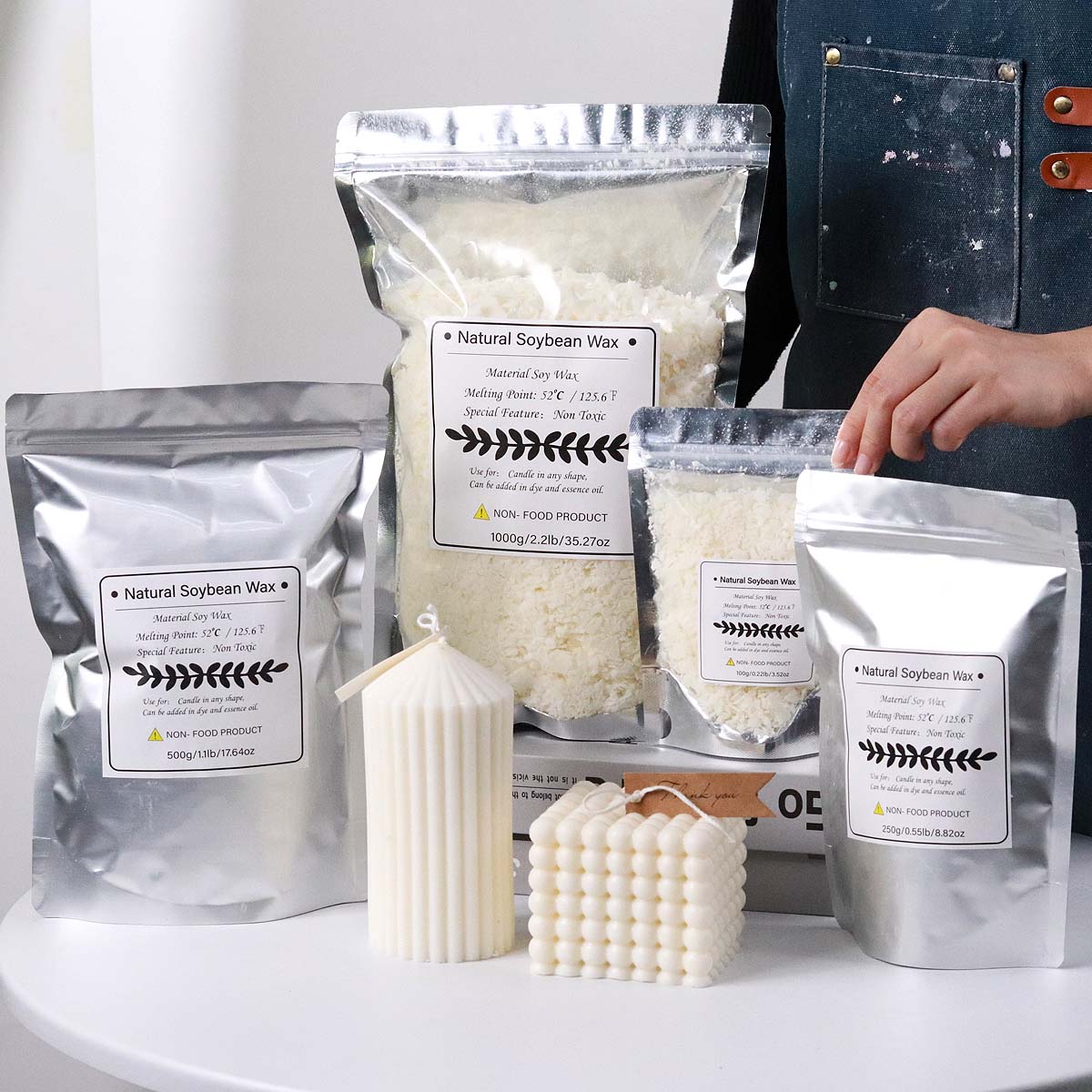 100/250/500/1000g Natural Soy  - Candle Making Kit reseña y precio