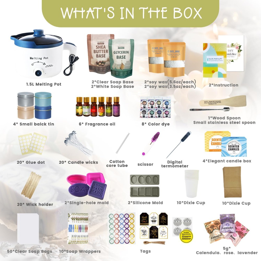 2-in-1 Candle & Soap Making Ki - Candle Making Kit reseña y precio