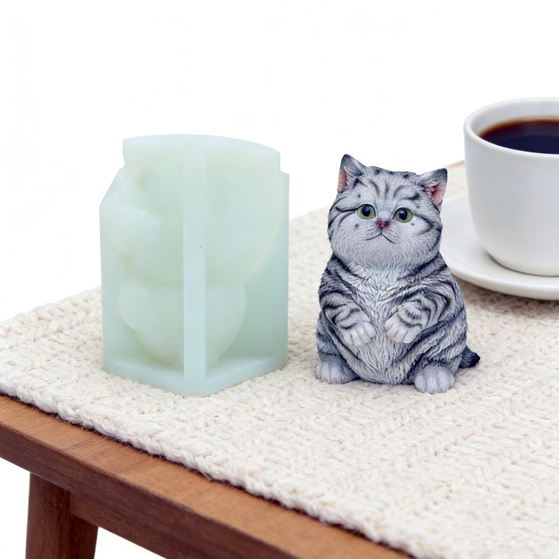 DIY Standing Fat Cat Silicone  - Candle Making Fat reseña y precio