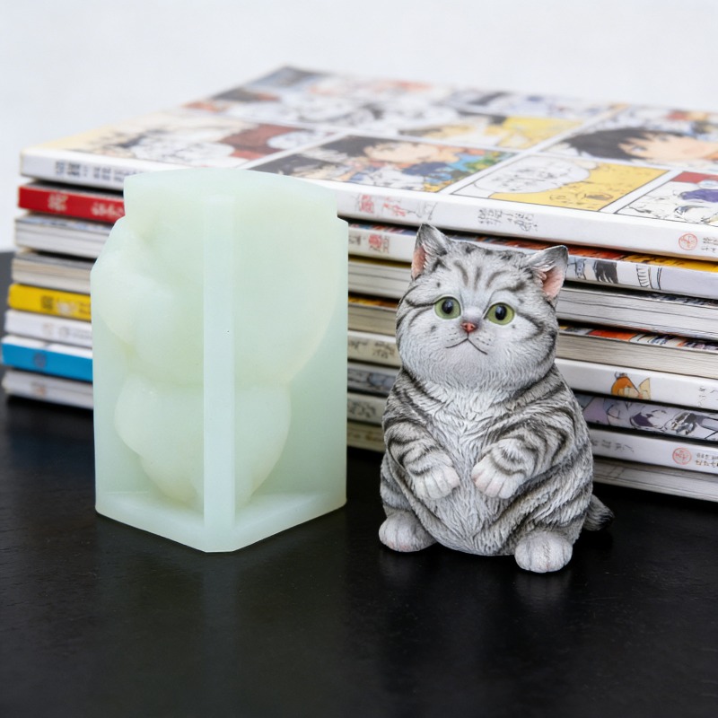 DIY Standing Fat Cat Silicone  - Candle Making Fat reseña y precio