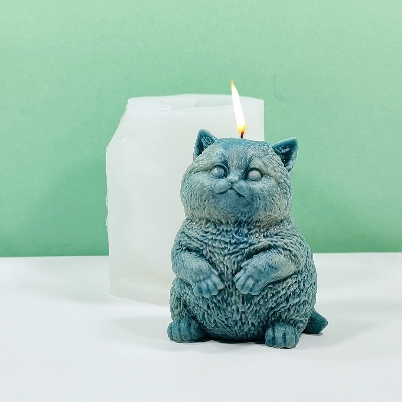 DIY Standing Fat Cat Silicone  - Candle Making Fat reseña y precio