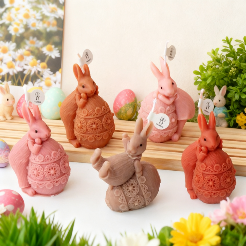 3D Easter Rabbit Silicone Mold - Candle Making Fat reseña y precio