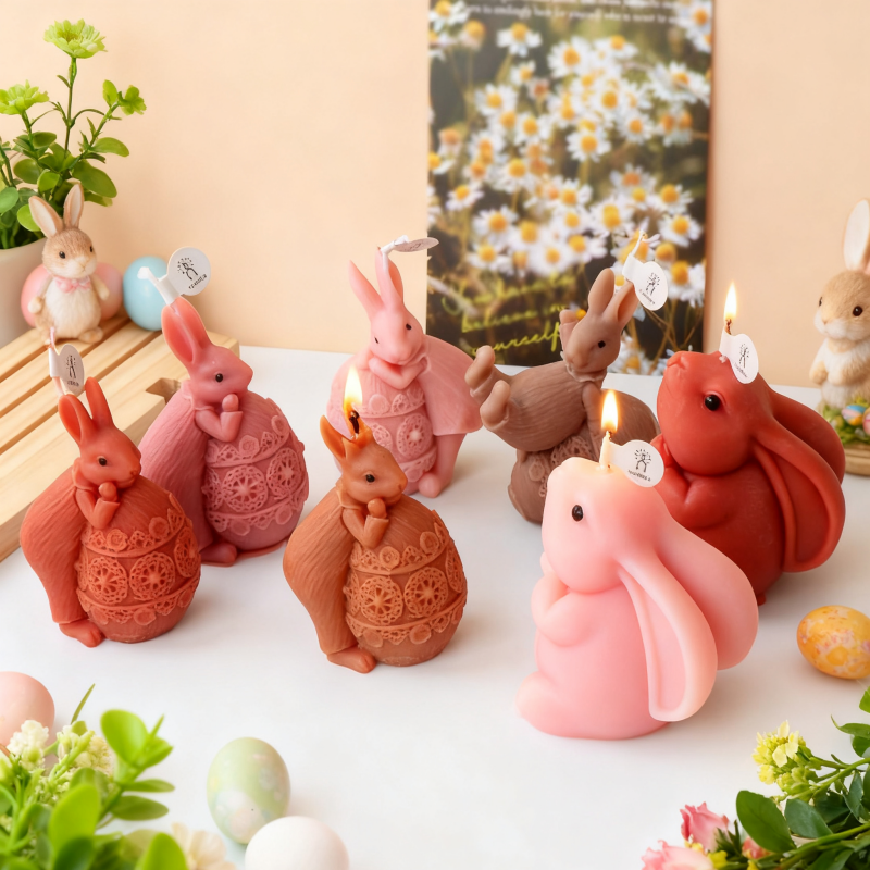 3D Easter Rabbit Silicone Mold - Candle Making Fat reseña y precio