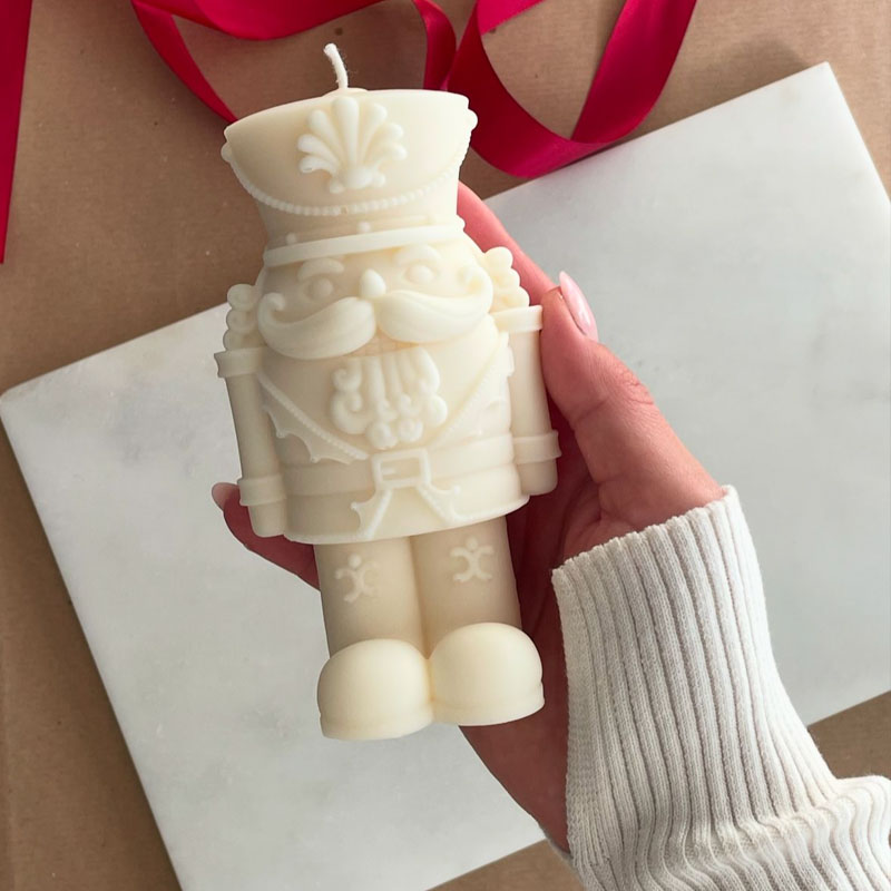 Nutcrackers Soldier Candle Mol - Candle Making Fat reseña y precio