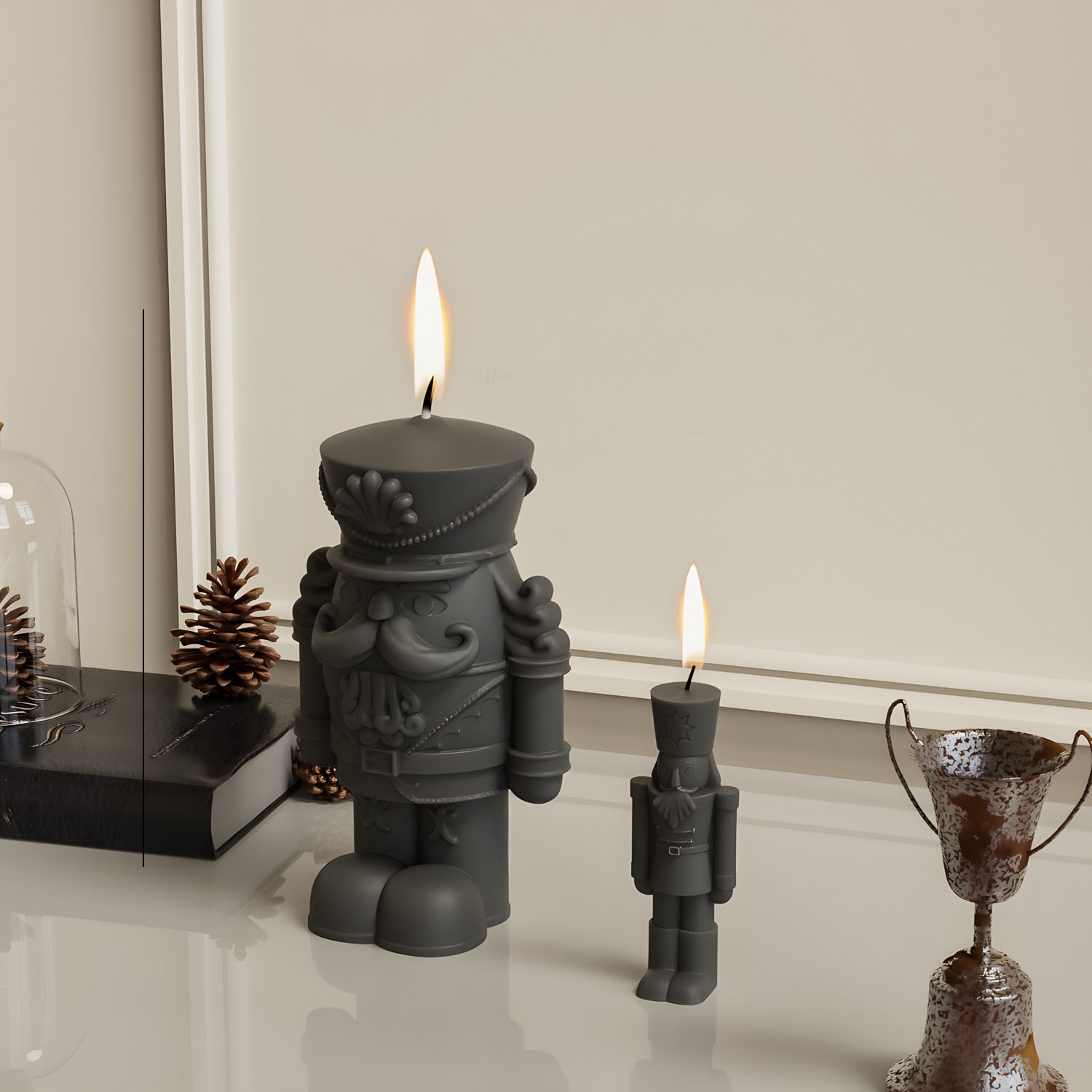 Nutcrackers Soldier Candle Mol - Candle Making Fat reseña y precio