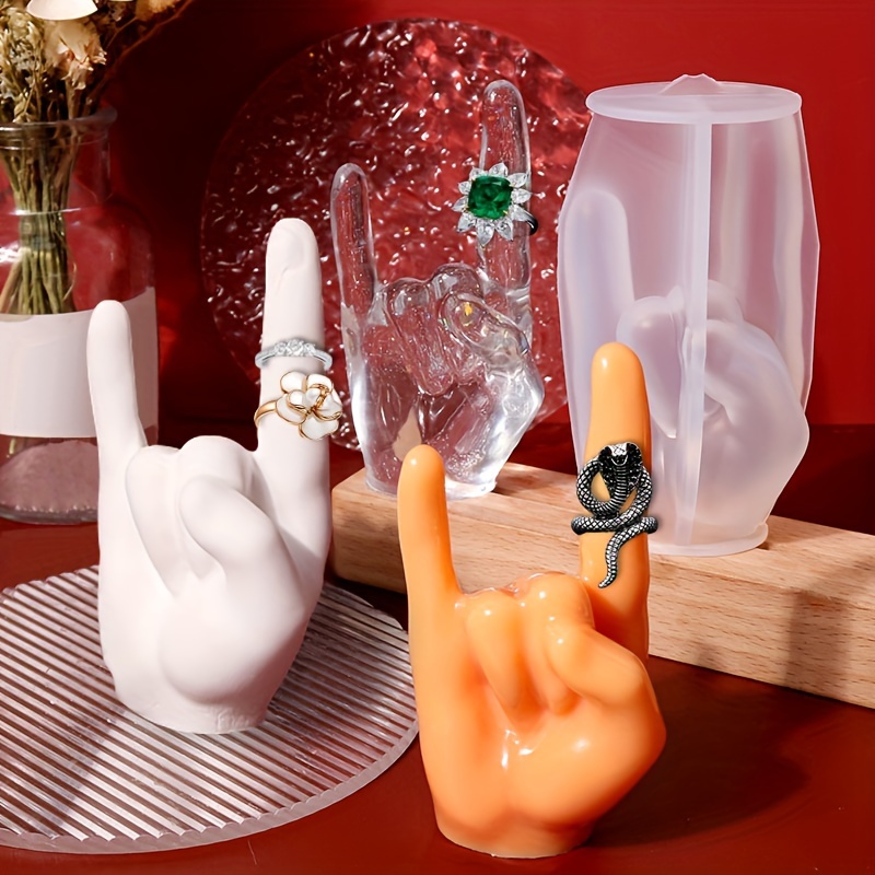 1pc Large Rock Gesture Silicon - Candle Making Ideas reseña y precio