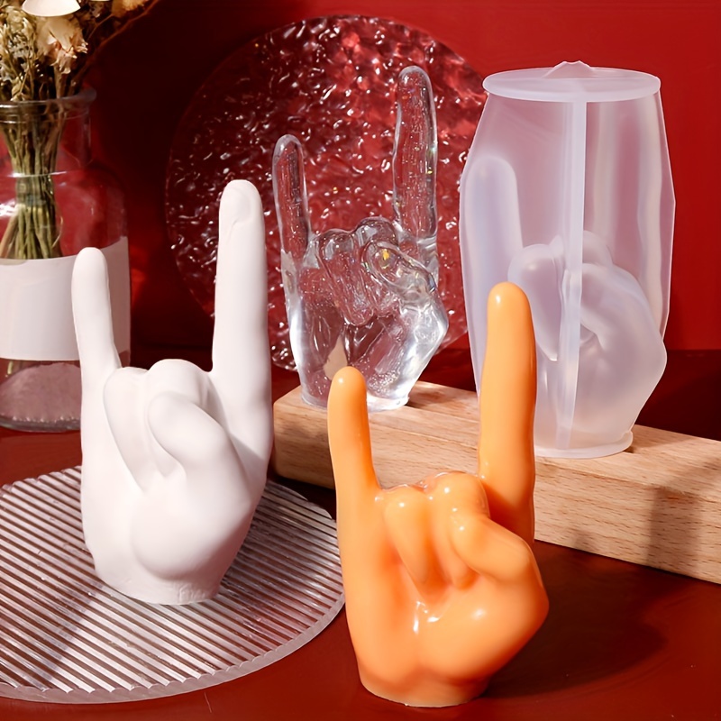 1pc Large Rock Gesture Silicon - Candle Making Ideas reseña y precio