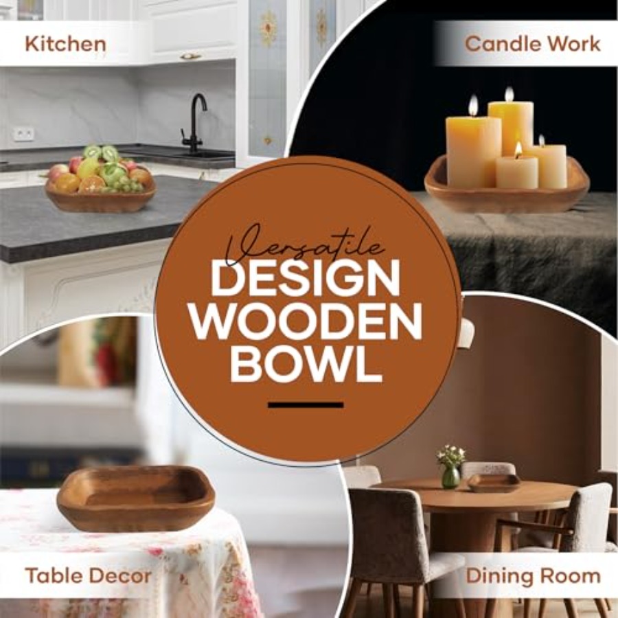 Fire sealant Wooden Dough Bowl - Candle Making Vessels reseña y precio