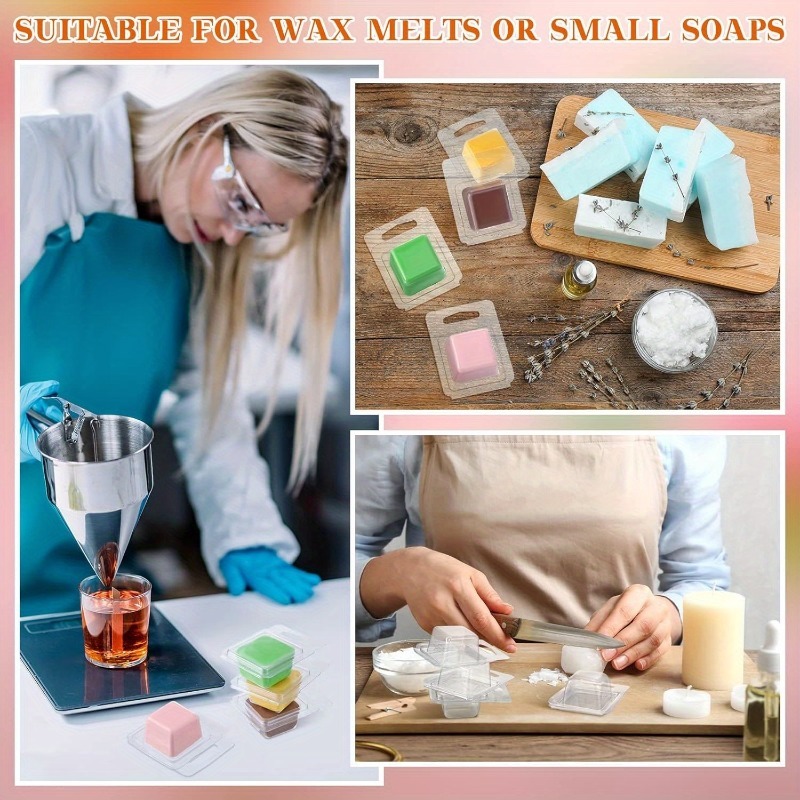 20/50pcs Clear Plastic Wax Mel - Candle Making Vessels reseña y precio