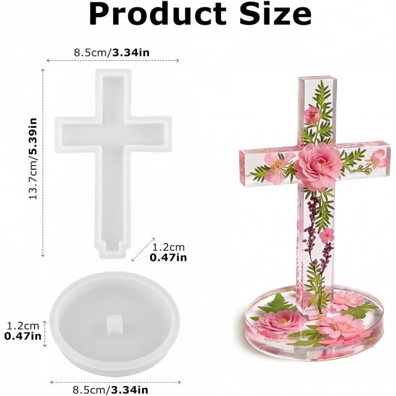 Two silicone molds with a base - Candle Making Ideas reseña y precio