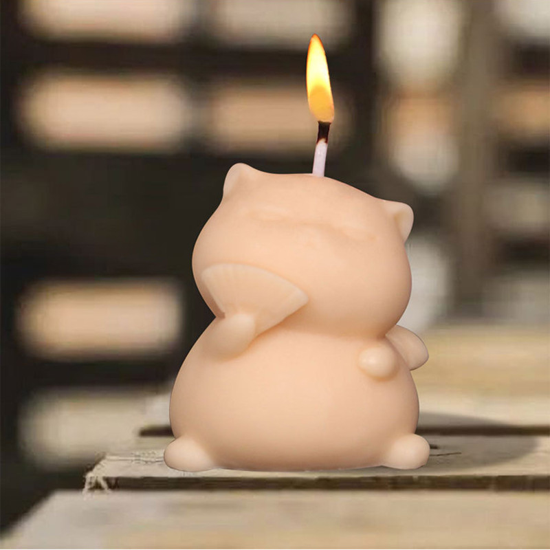 Cute Fat Cat Silicone Candle M - Candle Making Fat reseña y precio